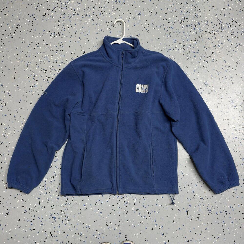 Vintage Reebok Colts Full Zip Sweater Medium
